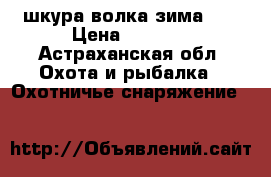 шкура волка зима 17 › Цена ­ 5 000 - Астраханская обл. Охота и рыбалка » Охотничье снаряжение   